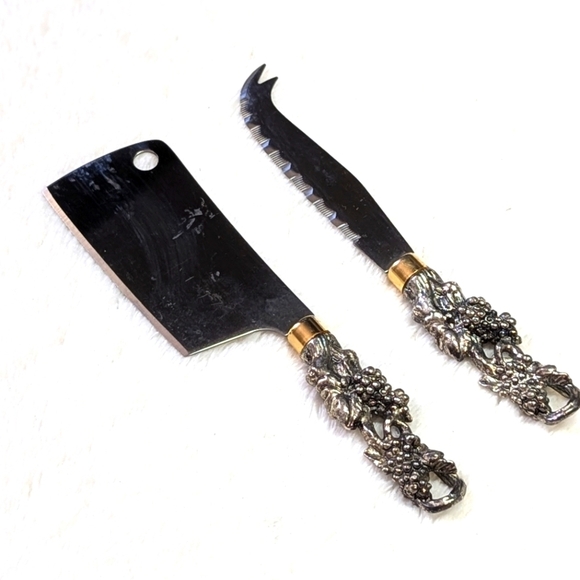 Vintage 1988 Arthur Court Pair Of Cheese Knifes - Picture 1 of 7